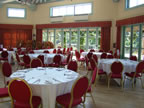 Wedding Chairs With White Organza Sashes